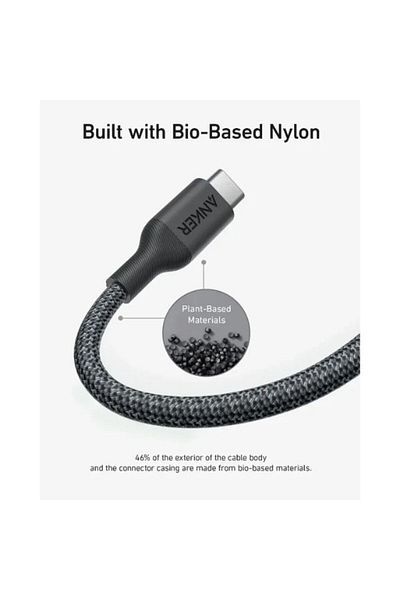 Anker 544 USB C To USB C Cable |140W, 6ft| A80F6H11| Color Black