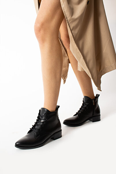 Arazshoes Γυναικείες μπότες με φερμουάρ Black Skin Tokio