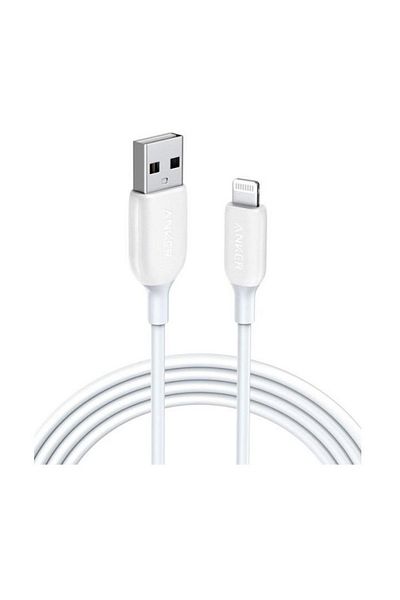 Anker PowerLine III Lightning Cable | 3ft Charger | A8812H21-A | White Color