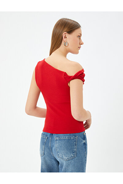 Koton Csónaknyakú felső ujjatlan, drapériás