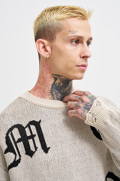Machinist Men's Gothic Stone Sweater