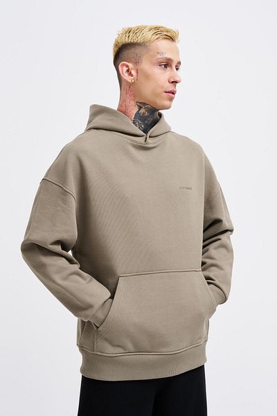Machinist Ανδρικό Basic Diagonal Khaki Hoodie