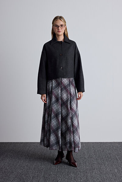 Manuka DORİ YÜNLÜ KISA KAŞE KABAN ANTRASİT