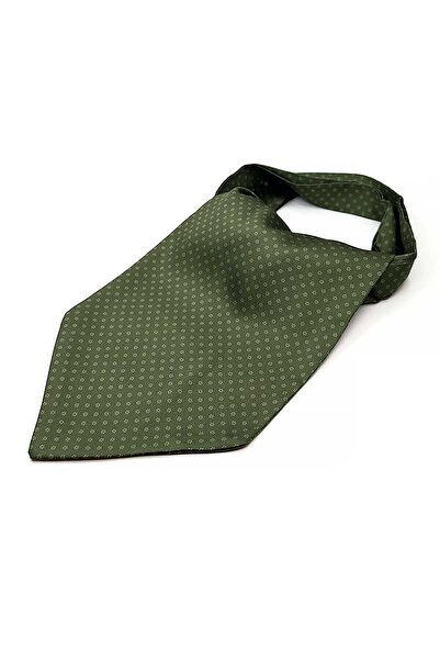 La Pescara Зелений чоловічий шарф з дрібним візерунком K451