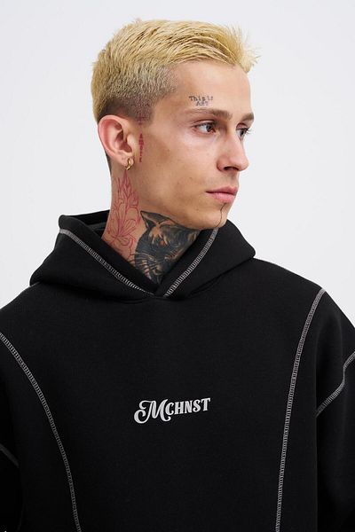 Machinist Ανδρικό Straddie Black Hoodie