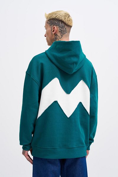 Machinist Ανδρικό κουκούλα σε σχήμα M Pactwork Petrol Green