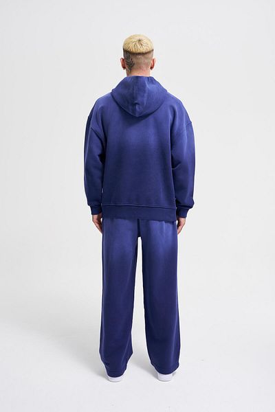 Machinist Ανδρικό ντεγκραντέ Washed Navy Blue Hoodie