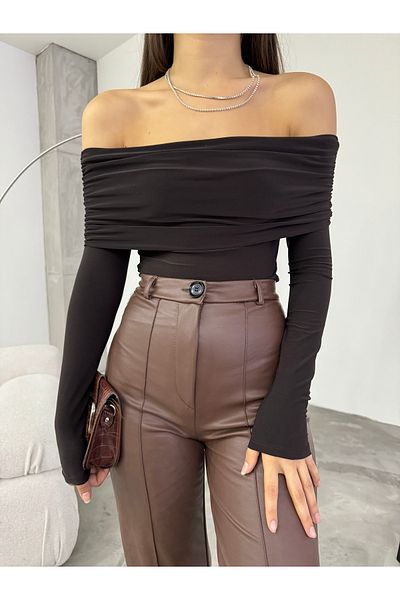 BİKELİFE Bluzka damska Madonna Collar Sandy
