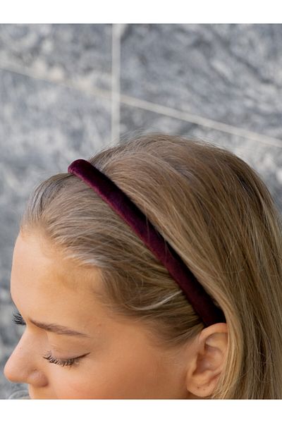 Atılgan Grp Burgundy Thin Velvet Crown, Velvet Women's Crown, Velvet Children's Crown