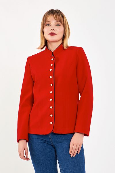 Volanlı Stamp Jacket