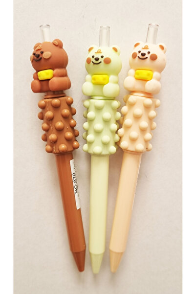 Modellino 3'lü Ayıcık Massage Pressure Reducing 870 Döner Silikon Masajlı 07 ...