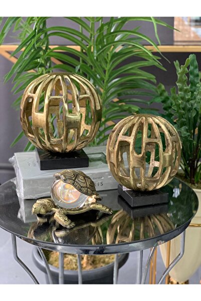 By Ari Ev Dekorasyon İKİLİ METAL OBJE LUX-20