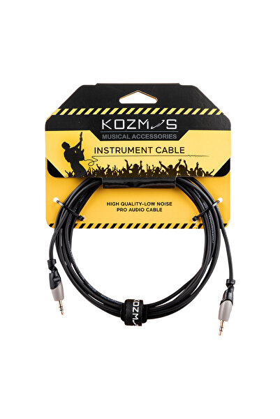 KOZMOS Kcl-160-3m 3.5mm crni/sivi stereo 3m Aux kabl