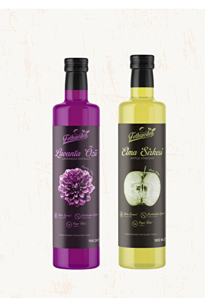 Fethiyeden Gelsin Doğal Katkısız Lavanta Özü 700 gr & Organik Elma Sirkesi 50...