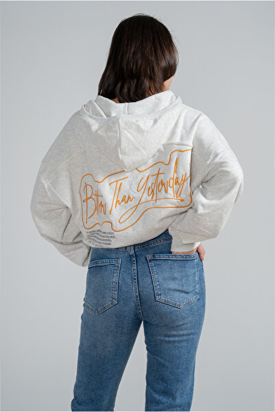 Kyron Γυναικείο φούτερ με κουκούλα Oversize / Hoodie (Μαύρο - Navy Blue - Ροζ - Κρεμ)