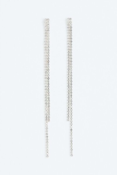 H&M Long rhinestone earrings