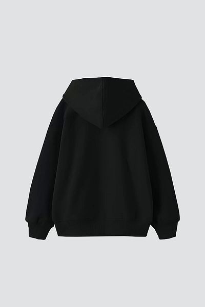 Sekizbiraltı Μαύρο Oversize Unisex Hoodie - Shadows Printed