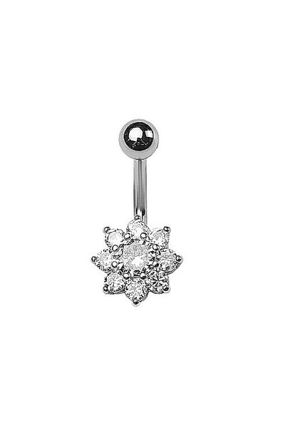 MAZEN Surgical Steel Belly Piercing with Lotus Flowers