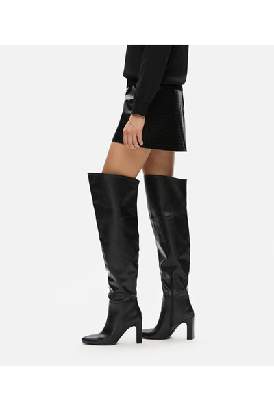 İpekyol Leather Look Heeled Boots