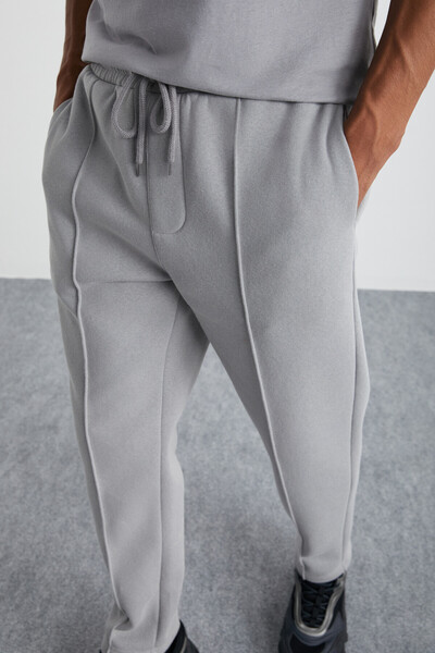 GRIMELANGE Ανδρικό φούτερ AUSAR από οργανικό βαμβάκι σε σκούρο γκρι