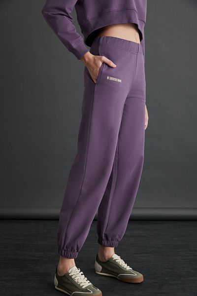 GRIMELANGE RHYNE Damen-Jogginghose mit elastischem Bein in Lila