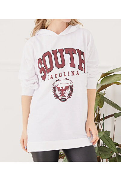 Tex Republic Γυναικείο φούτερ με στάμπα με κουκούλα με στάμπα oversize