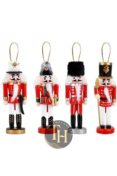 Toptanhane Kurşun Asker 4'Lü Set Yılbaşı Hediyelik Süs Eşyası Çam Ağacı Süsü New Year Merry Christmas Yeni Yıl