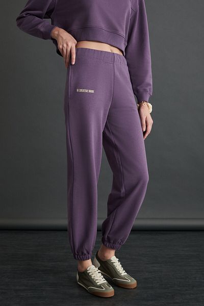 GRIMELANGE RHYNE Damen-Jogginghose mit elastischem Bein in Lila