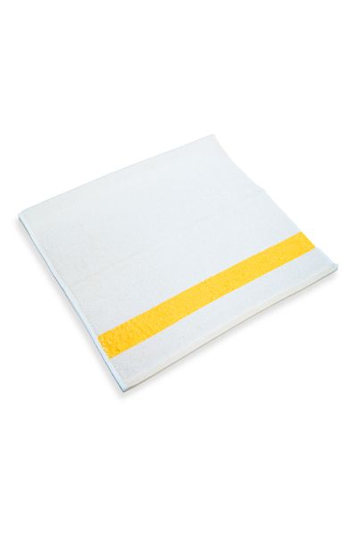 Minteks ΠΕΤΣΕΤΑ OCEAN ROW ΛΕΥΚΗ ΚΙΤΡΙΝΗ 50x90cm