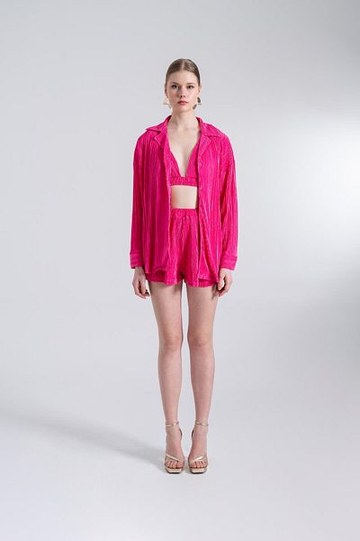 HOLLY LOLLY Rózsaszín kényelmes oversize ing