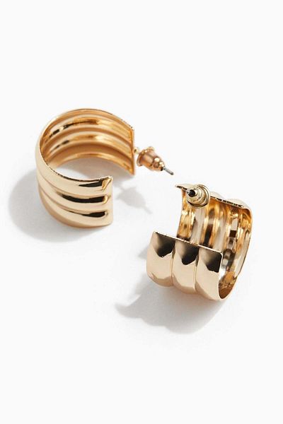 H&M Fluted hoop earrings