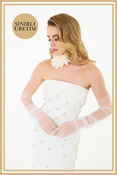 Carmen Limited Edition | ISABELLA Beyaz Uzun Elbise