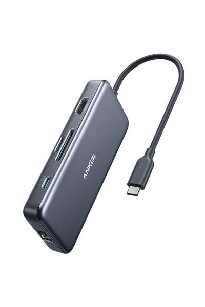 Anker Premium Hub Adapter | 7 in 1 Multiport | A8352HA1-A | Gray Color