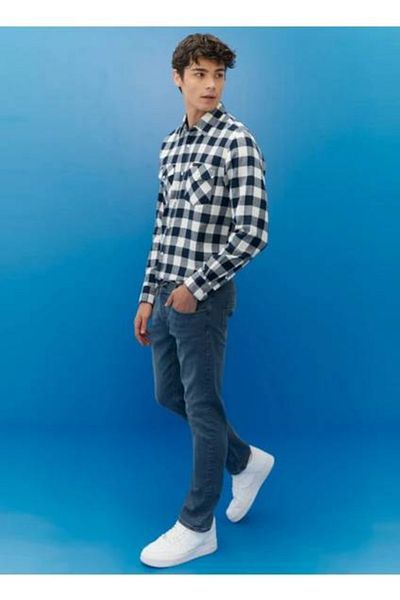 Lee Daren Regular Straight Fit Stretch-Jeans mit normaler Taille