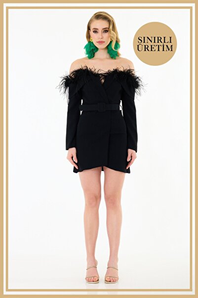 Carmen Limited Edition | DAISY Siyah Mini Elbise