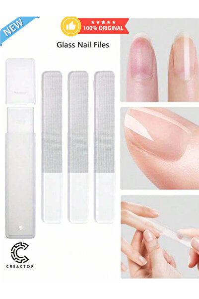 CREACTOR Cam Törpü Tırnak Törpüleme Törpüsü Aleti Cam Malzeme Parlatma Manikü...
