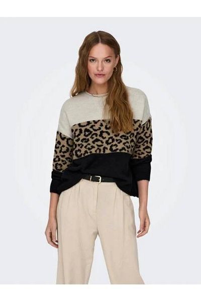 ONLY ONLJADE ANIMAL LS O-NECK NCA KNT