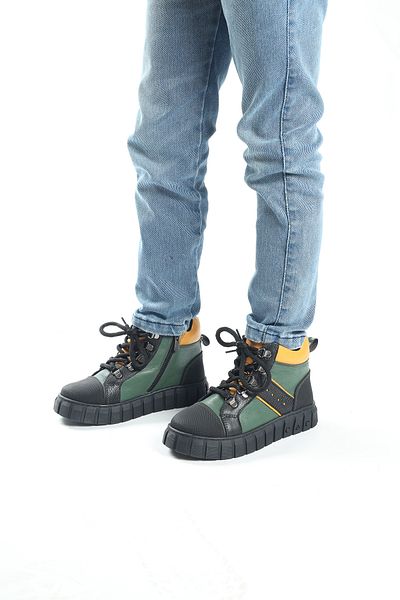 Moda Lime Αγόρια Αδιάβροχα Γνήσιο Δέρμα Ορθοπεδική Ψηλή Σόλα Παιδικά Χειμερινά Μποτάκια Παιδικά Μποτάκια