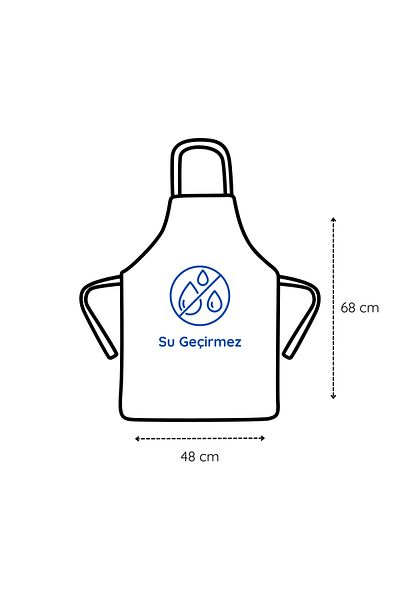 Prime Sleeks Red Kitchen Apron - Liquid Proof and Dishwashing