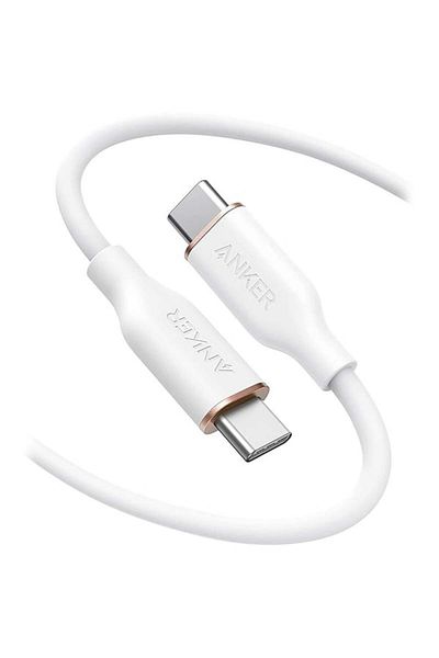 Anker PowerLine III Flow | USB-C to USB-C Cable | 6 feet | White Color | A8553H21