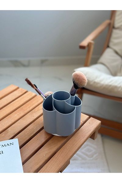 ARVALE 360 Degree Rotatable 6-Eye Spoon Holder Makeup Organizing Pen Holder