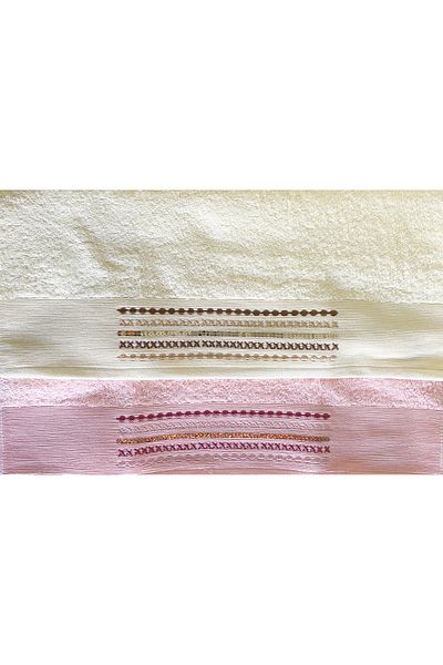 Lucy and Home 100% ΒΑΜΒΑΚΙ ΚΕΝΤΗΤΟ, ΠΑΝΤΕΣ 2 ΠΕΤΣΕΤΩΝ ΣΕΤ 50x95cm