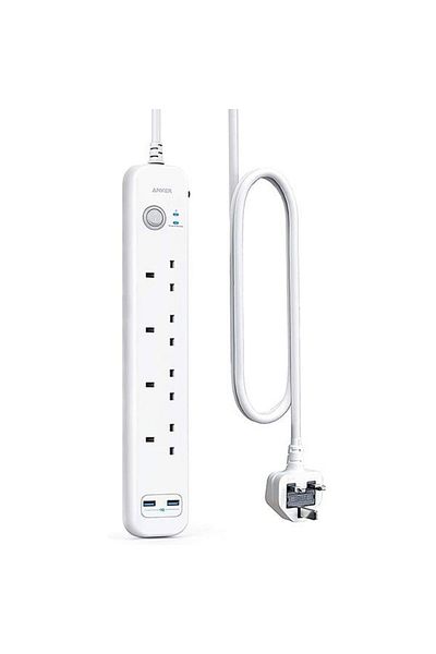 Anker 322 USB Power Strip White | 6 AC outlets | 2 USB ports | Fast charging