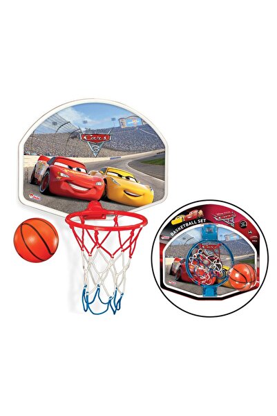 FABBA TOYS Cars Lisanslı Orta Boy Basket Potası Çocuklar İçin Spor Oyunu Seti
