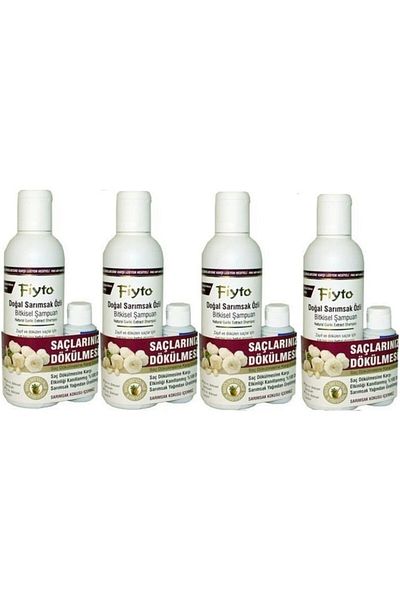 Fiyto Natural Garlic Extract Herbal Shampoo 4 X 500 ml