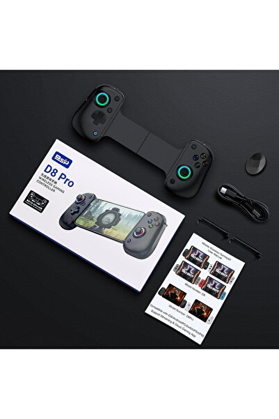 Ozmik BSP D8PRO Oyun Gamepad için kablosuz Bluetooth PS3/PS4/PS5/Tablet/Telefon 13,9 inç'e destekler