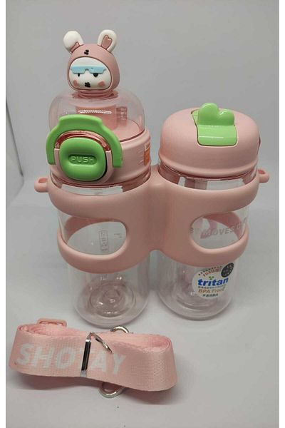 Shotay Double Eyed 900ml Tritan Flask Pink