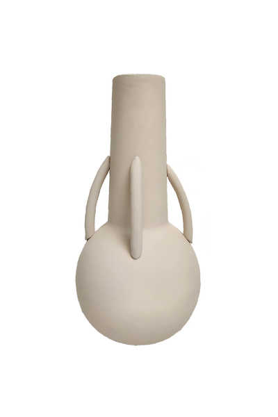 Minteks Бежова ваза с дръжки Achar