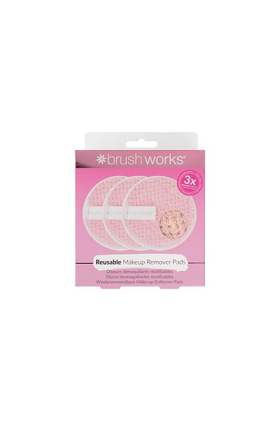Brushworks HD Reusable Makeup Remover Pads - 3 Pack