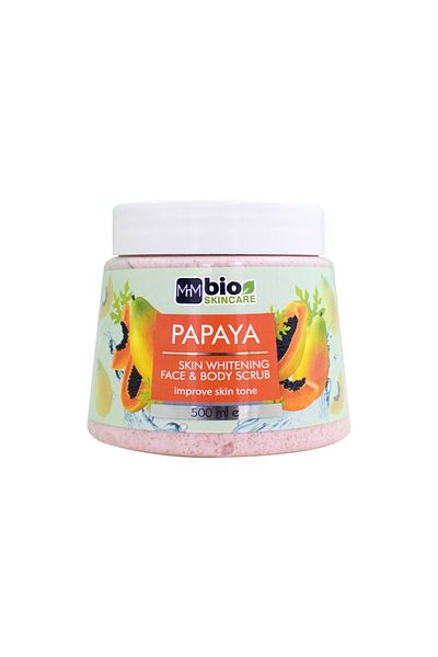 Bioskincare Face & Body Scrub - Papaya 500Ml